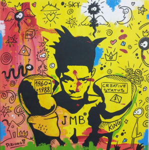 Basquiat 1960, 50x50 cm-Piriongo 2020, Private collection - France